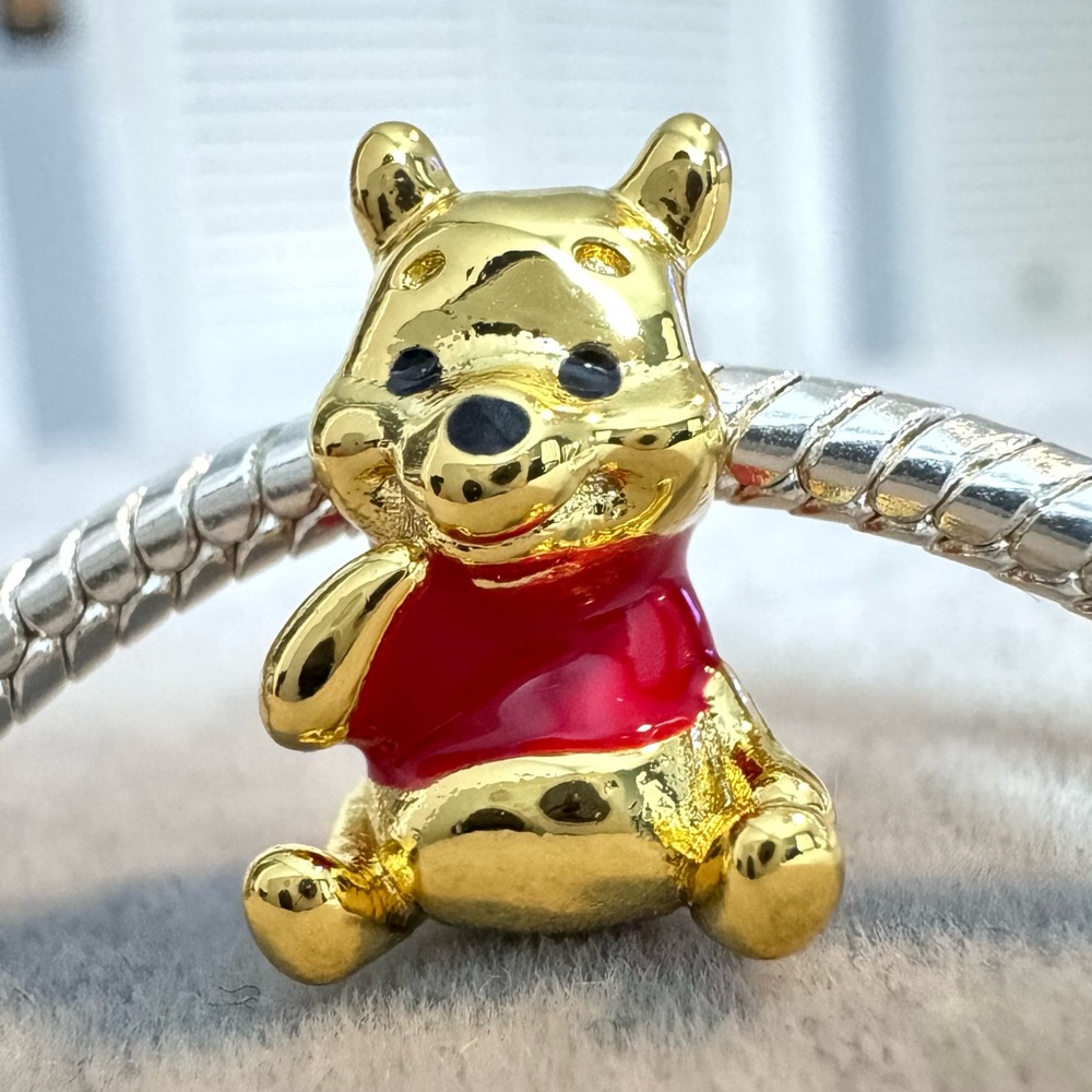 Winnie‎ the Pooh European Charm Snake Bracelet fits PANDORA